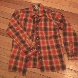 Woman’s Plaid Work Shirt Duluth Trading xs